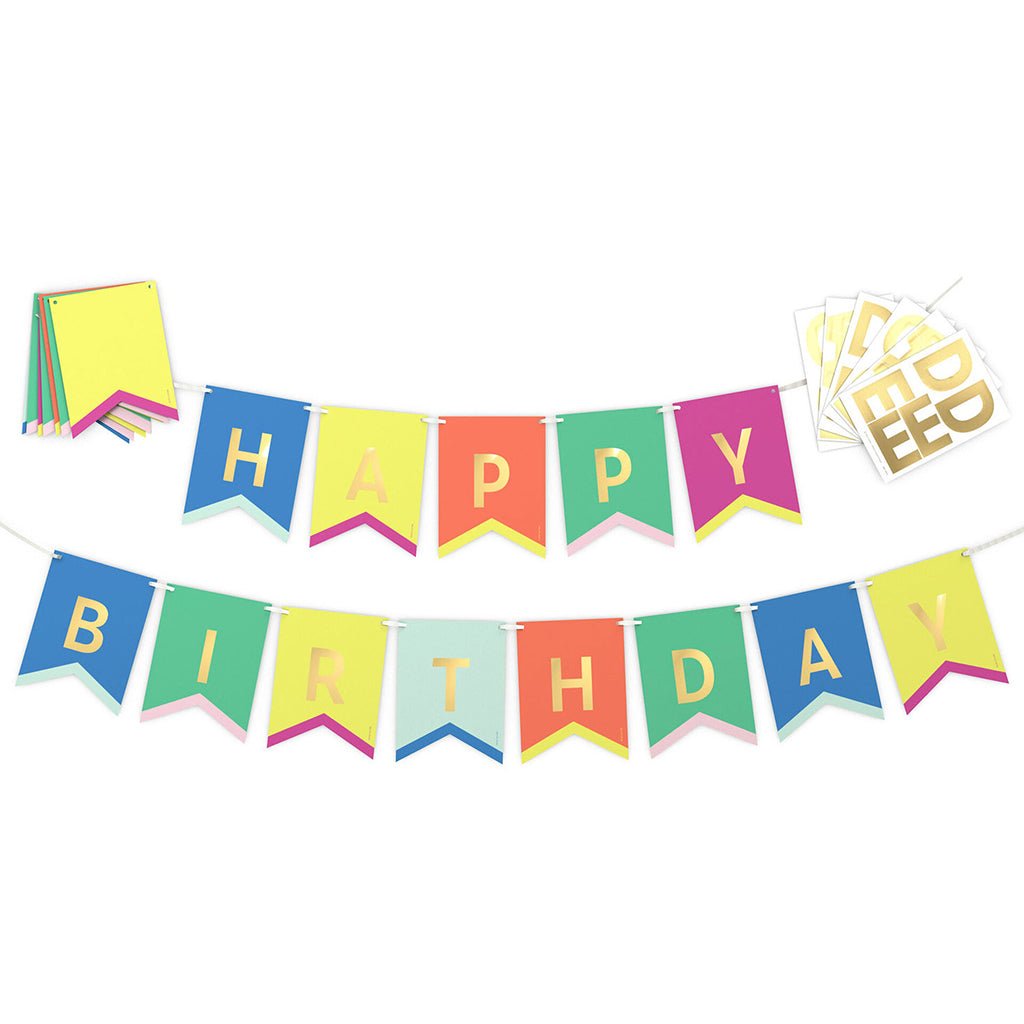 Hallmark  Customizable Multicolor Party Banner Kit