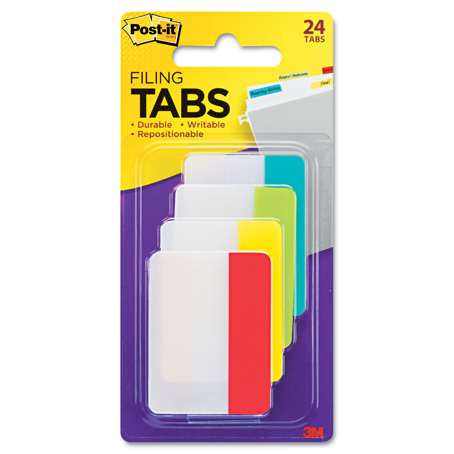 Solid Color Tabs by Post-itandreg; Tabs MMM686ALYR