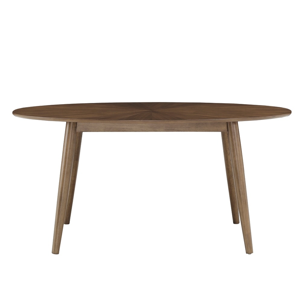 Rondo Mid Century Walnut Oval Dining Table by iNSPIRE Q Modern