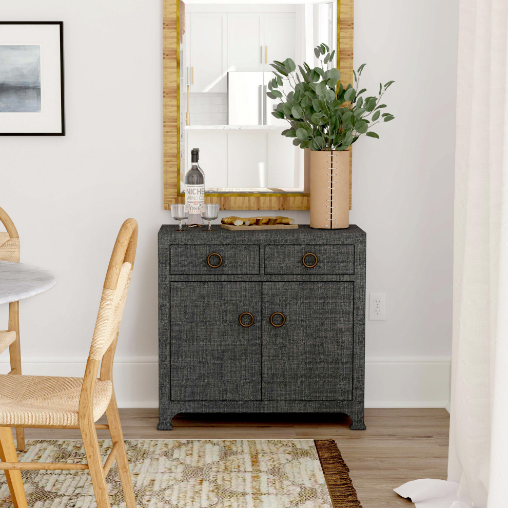 Chatham 2 Drawer Raffia Accent Cabinet   Transitional   Accent Chests And Cabinets   by Butler Specialty Company  Houzz