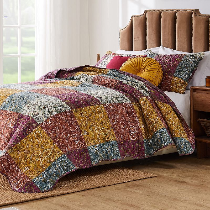 Barefoot Bungalow Paisley Slumber Quilt Set