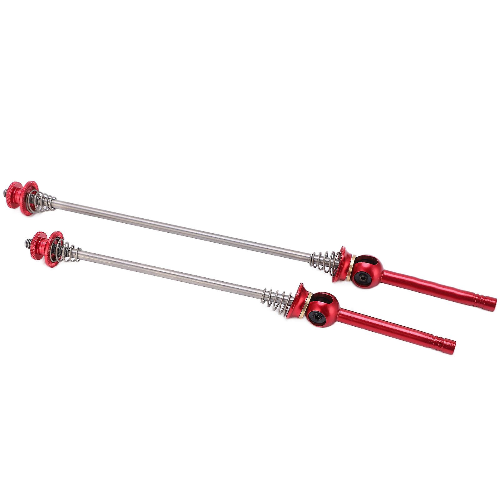 2pcs Trainer Skewer High Strength Save Labour Light Weight Metal Texture Quick Release Lever For Road Folding Bikered