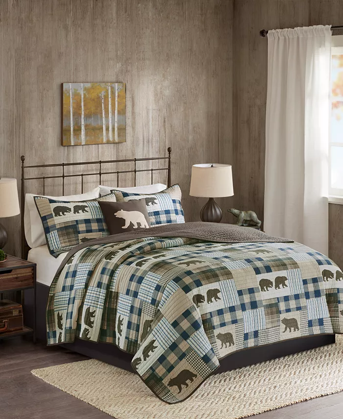 Woolrich Twin Falls Reversible 4-Pc. Quilt Set， Full Queen