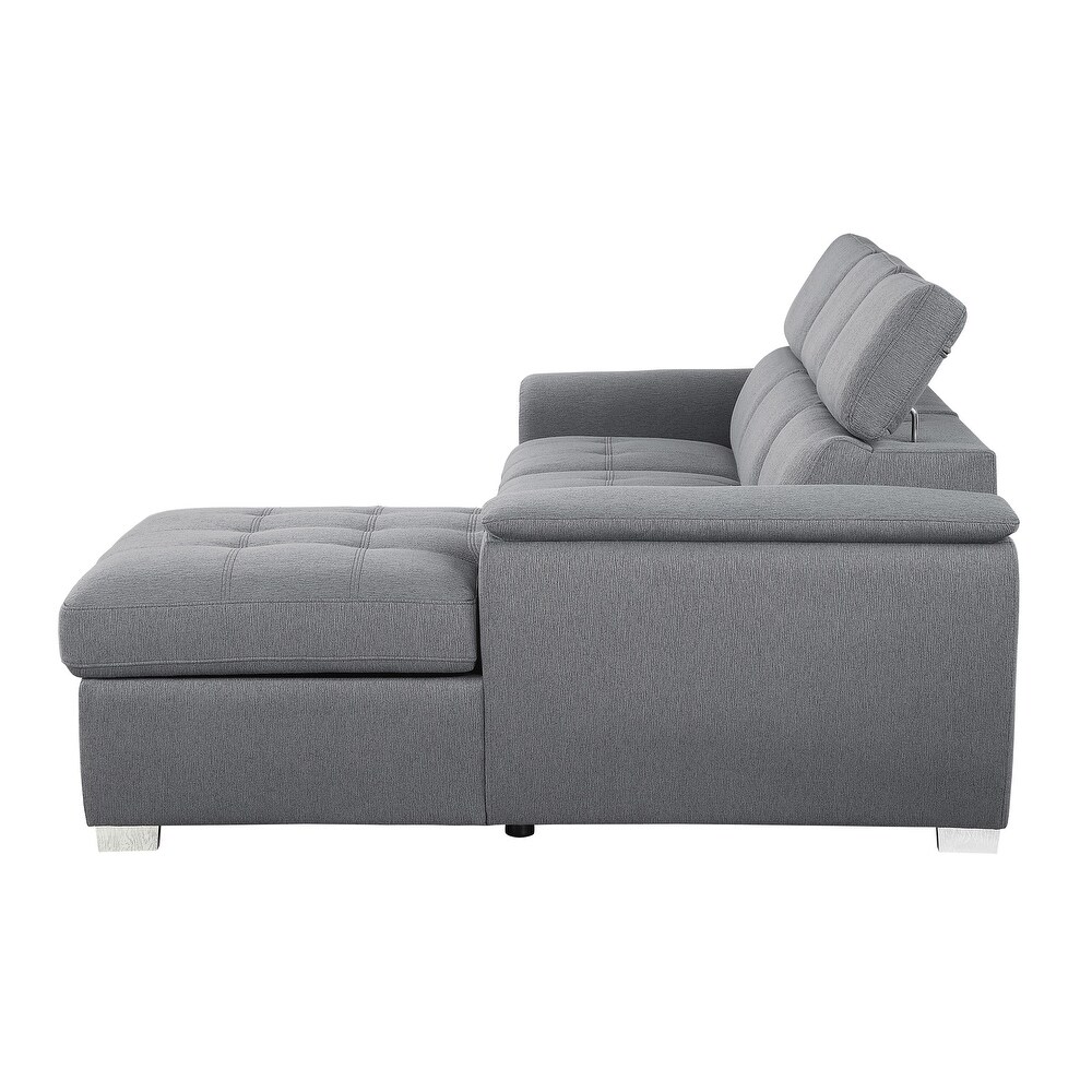 McCoy 2 Piece Sofa Chaise with Pull Out Bed