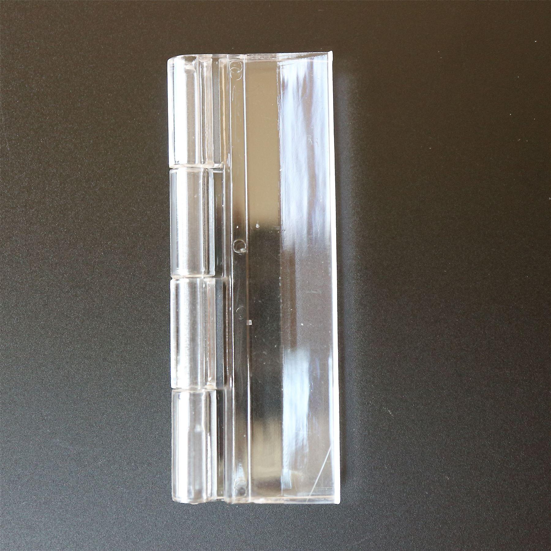 5x Clear Acrylic Hinges， 100mm， Piano Hinges