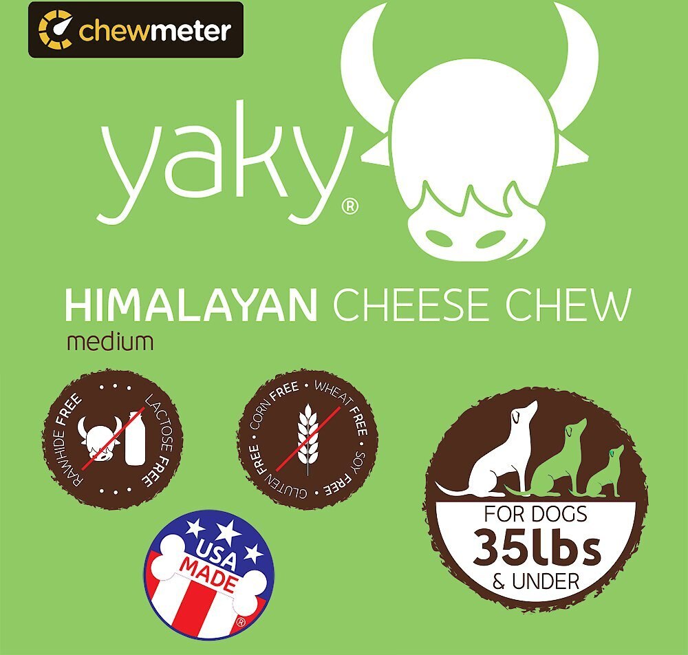 chewmeter Yaky Himalayan Cheese Chew Dog Treats