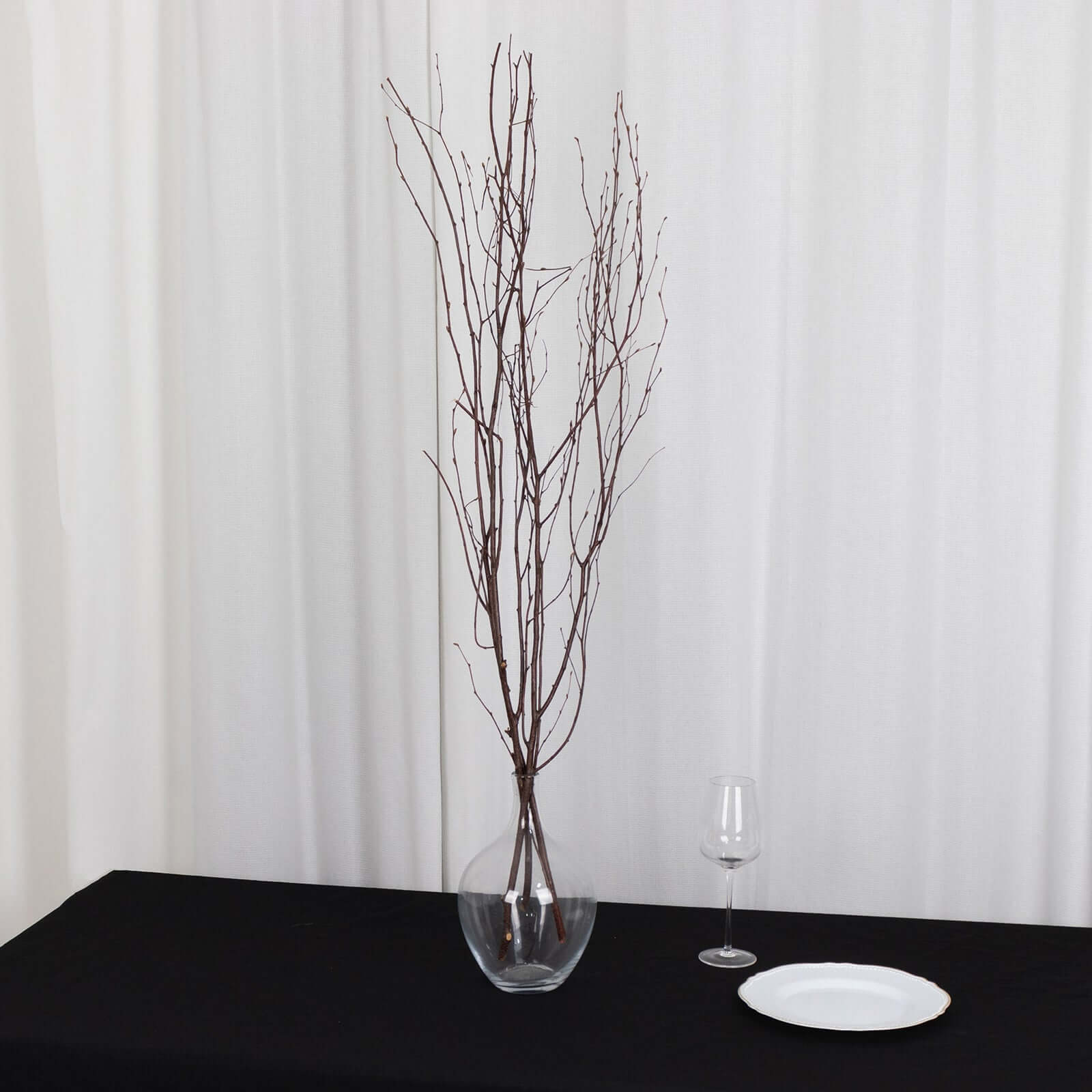 6 Pack Natural Decorative Birch Tree Branches, Extra Long Natural Dried Willow Twigs Sticks Vase Fillers - 46