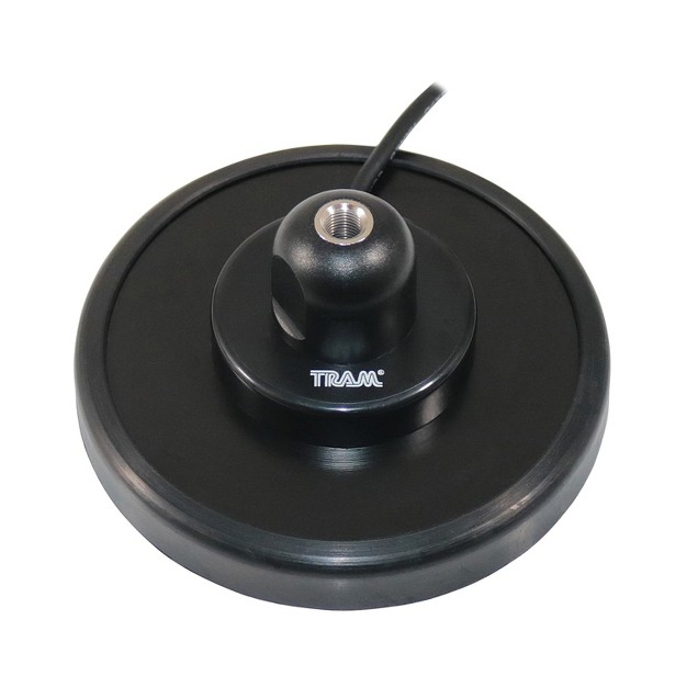 Tram 5 inch Black Steel Nmo Magnet Mount With Rg58 Coaxial Cable And Uhf Pl 259 Connector