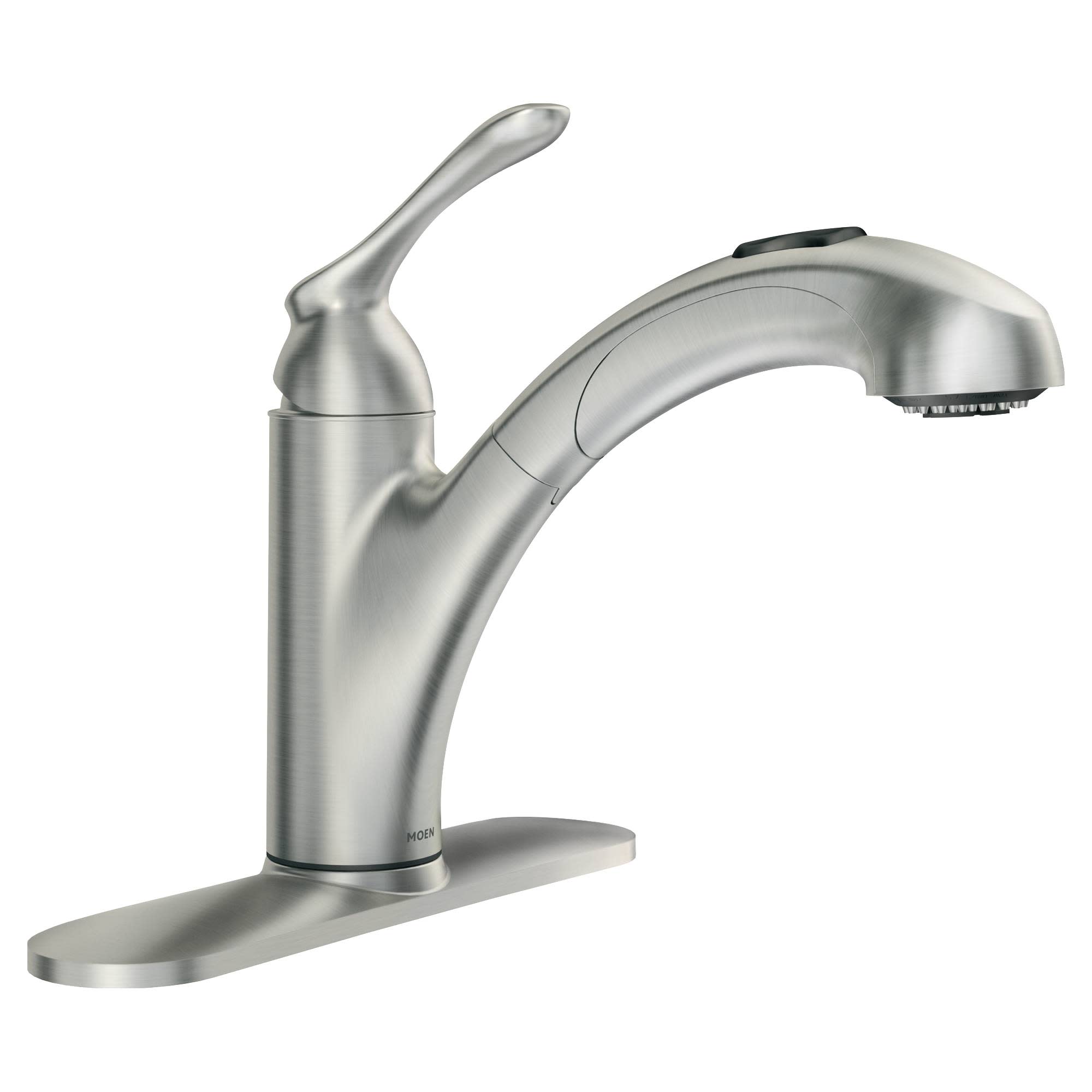 Moen 87017W Glacier One-Handle Pull Out Kitchen Faucet