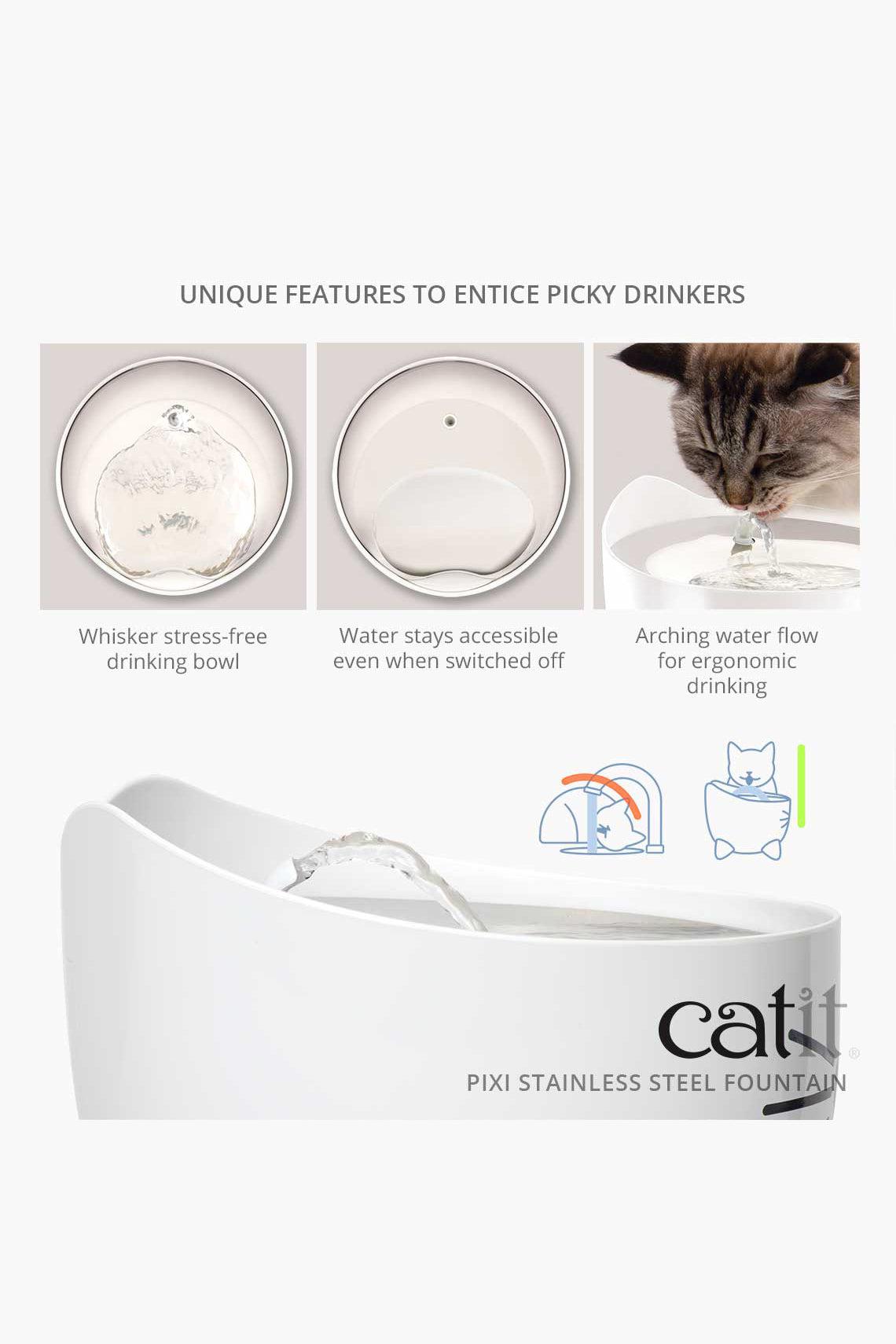 Catit Pixi White Fountain for Cats