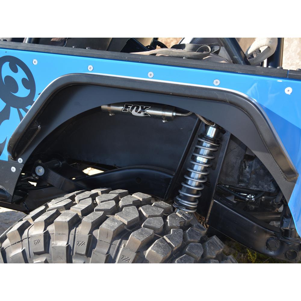 Poison Spyder Rear DeFender Flares (Bare Steel) - 14-05-B70