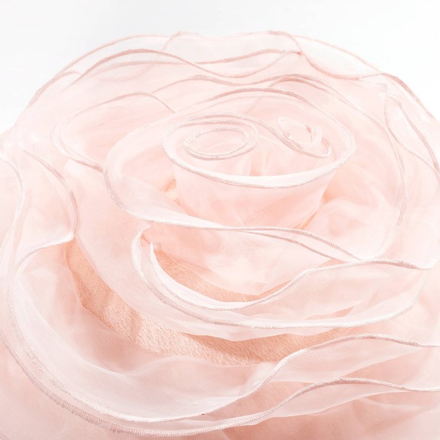 Lush D cor Ruffle Layer Flower Decorative Baby Pillow