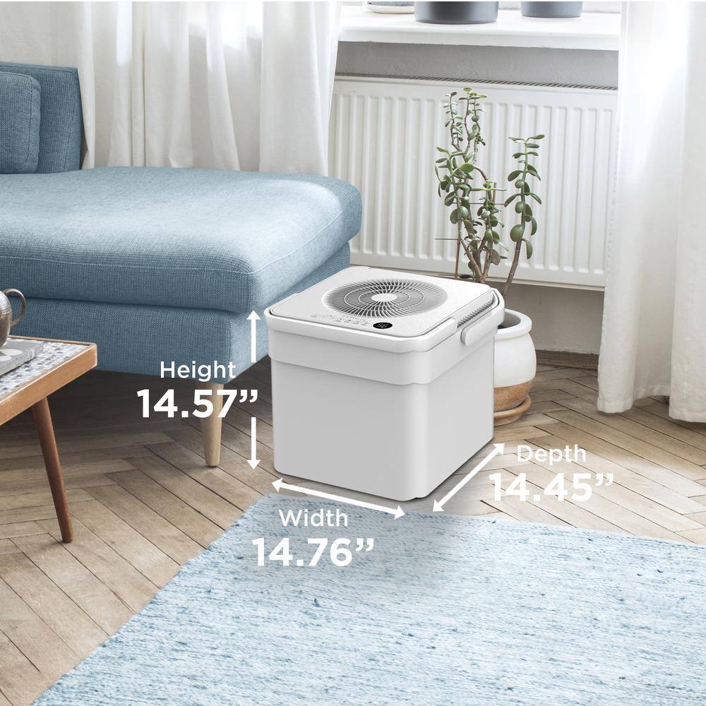 Danby 50 pt. 3000 sq. ft. Smart Dehumidifier in. White DDR050BCWDB-ME-6