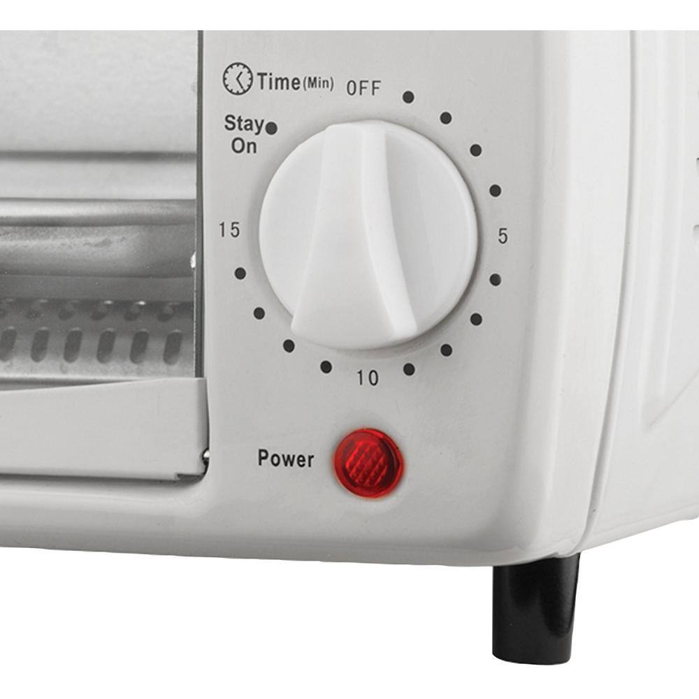 Brentwood Appliances 4-Slice White Toaster Oven TS-345W