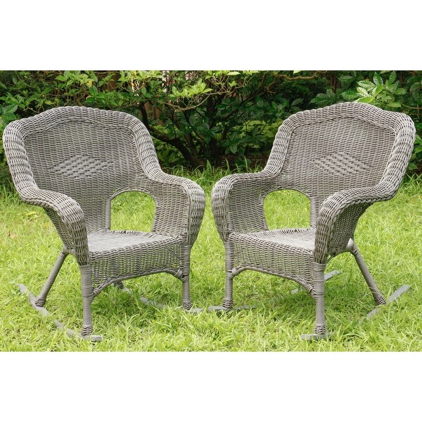 Maui Resin Wicker Porch Rocker (Set of 2)