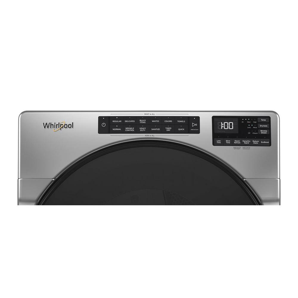 Whirlpool 7.4 cu. ft. Vented Gas Dryer in Chrome Shadow WGD6605MC