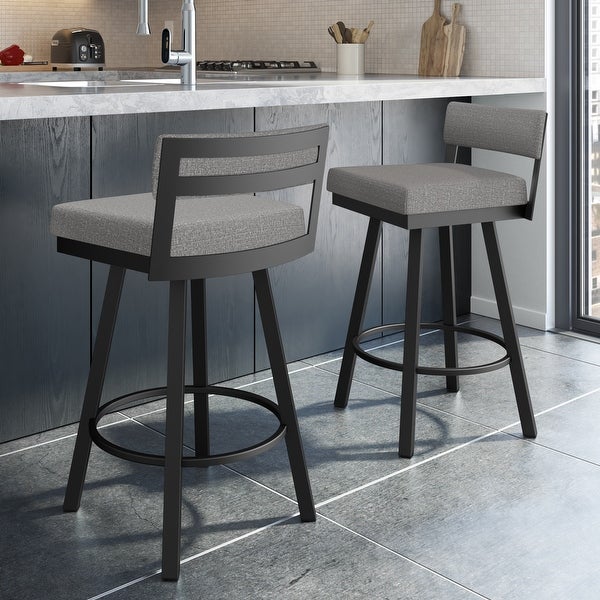 Amisco Travis Swivel Counter and Bar Stool