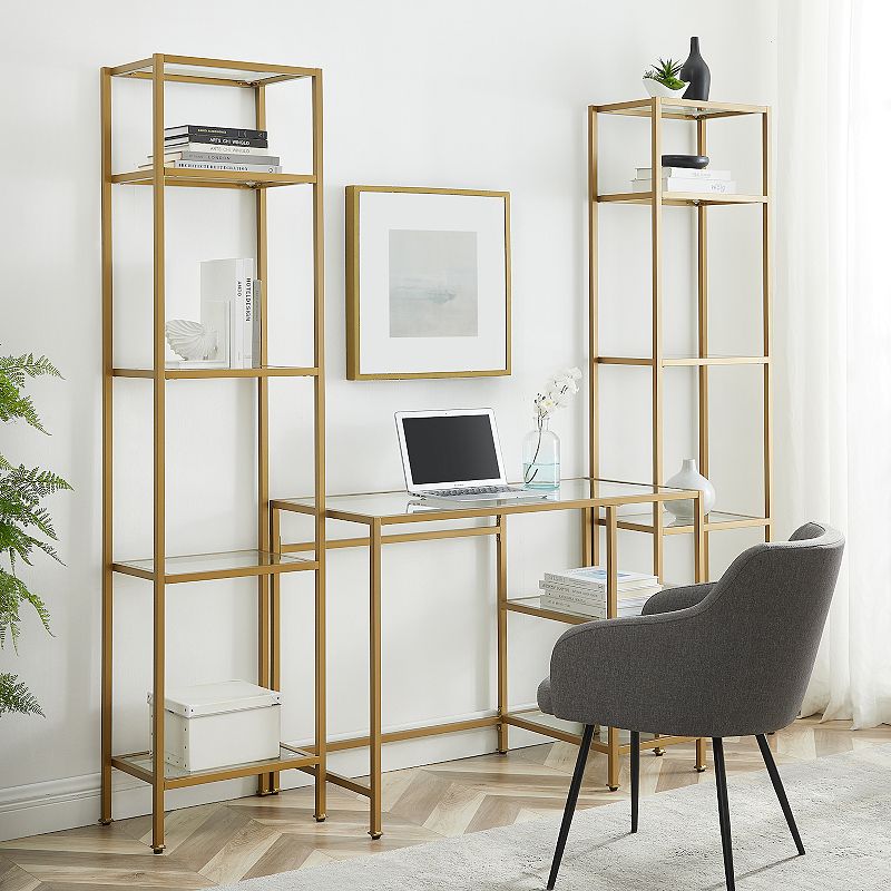 Crosley Aimee Desk and Etagere 3-piece Set