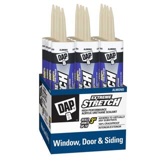 DAP Extreme Stretch 10.1 oz. Almond Premium Crackproof Elastomeric Sealant (12-Pack) 7079818717