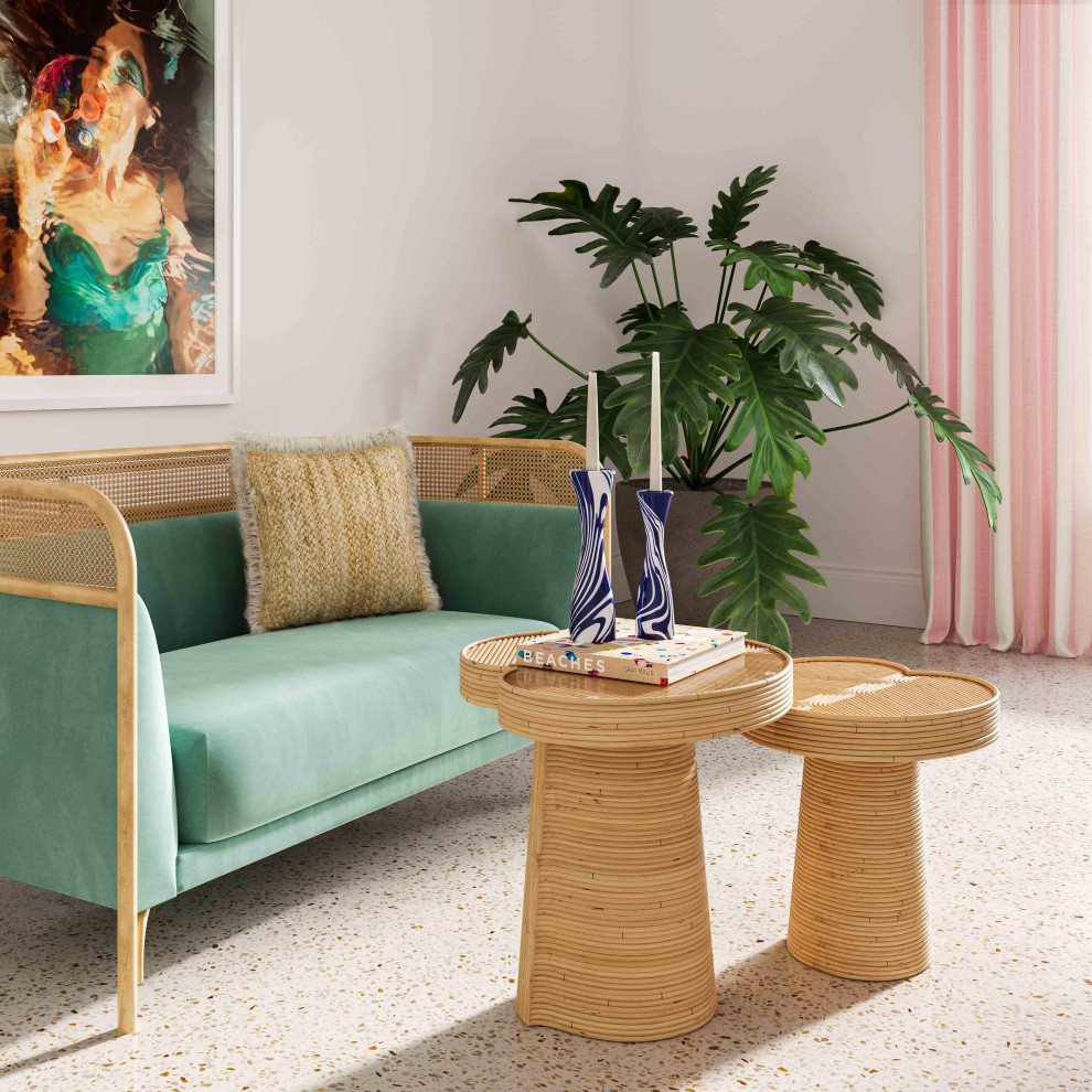 Felicia Lilypad Side Table   Tropical   Side Tables And End Tables   by TOV Furniture  Houzz