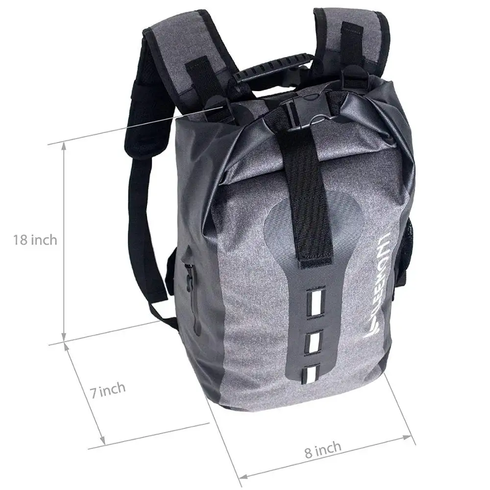 Customized Logo 500D  PVC Waterproof Backpack Bag for Hiking and Camping