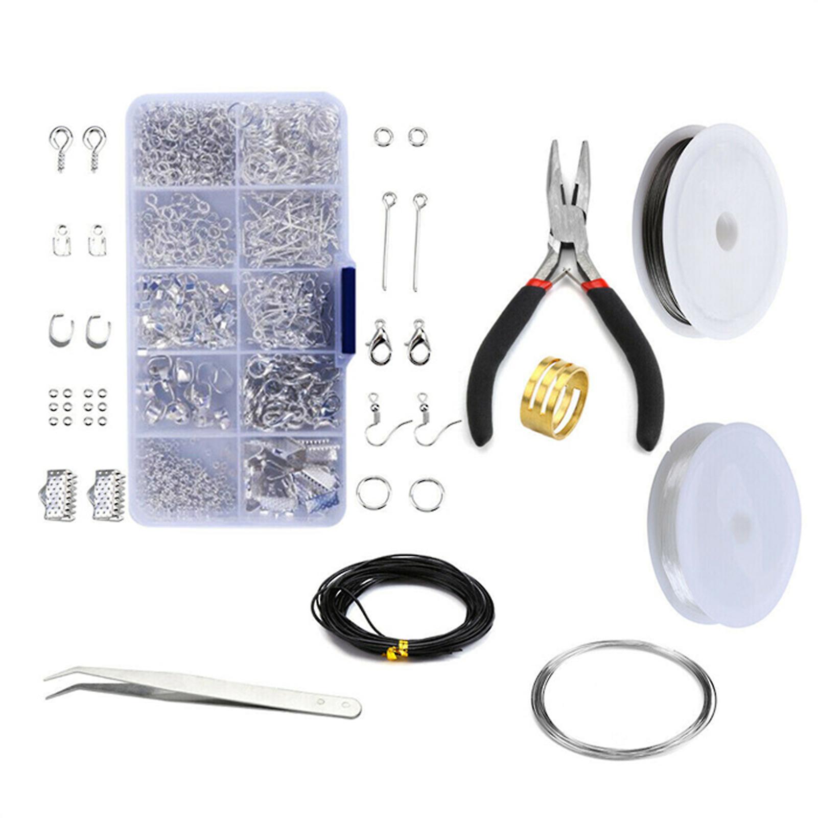 1 Kit Jewelry Making Kit Sterling Beading Repair Tools Beading Wires Bead Diy Craft Supplies