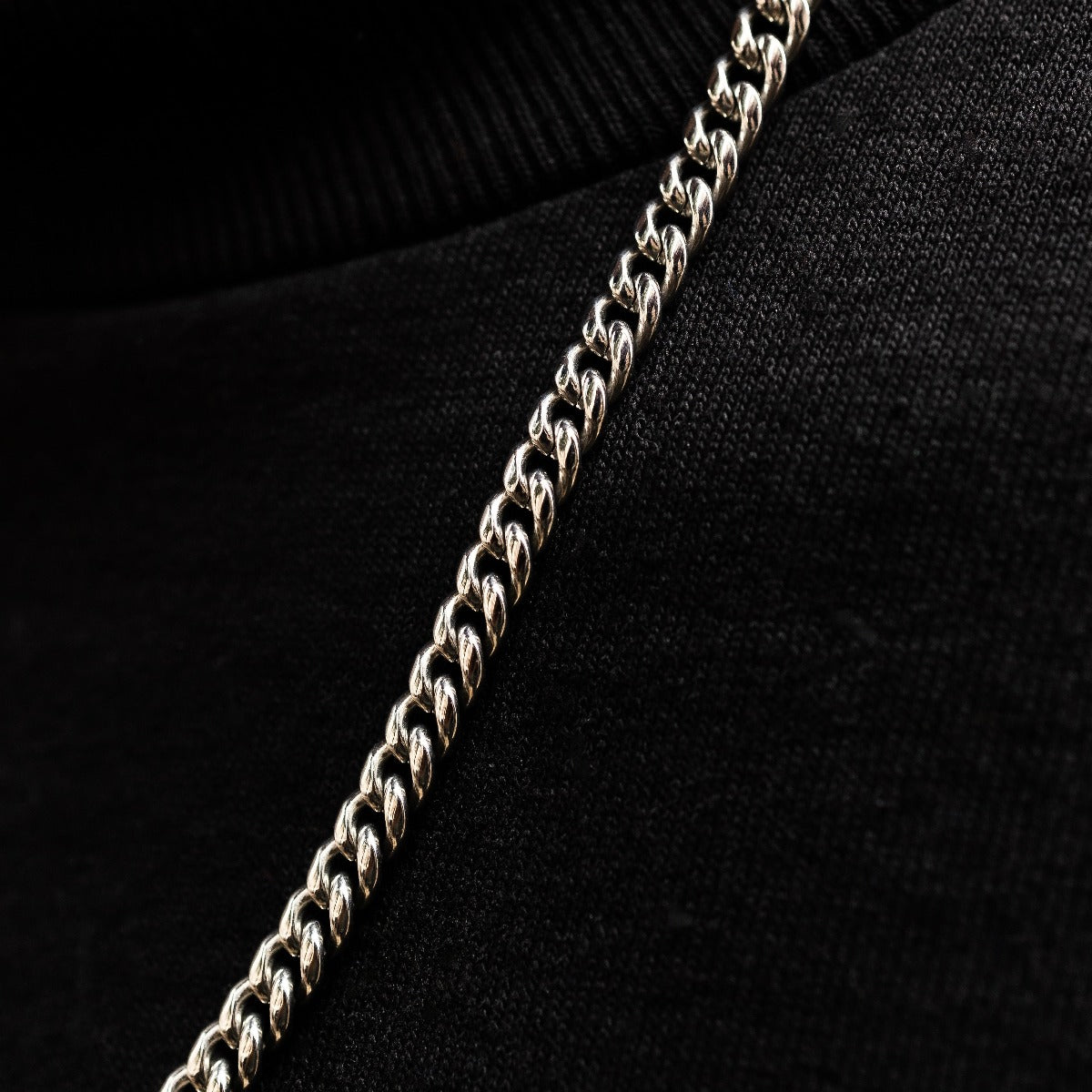 Cuban Link Chain in White Gold - 5mm