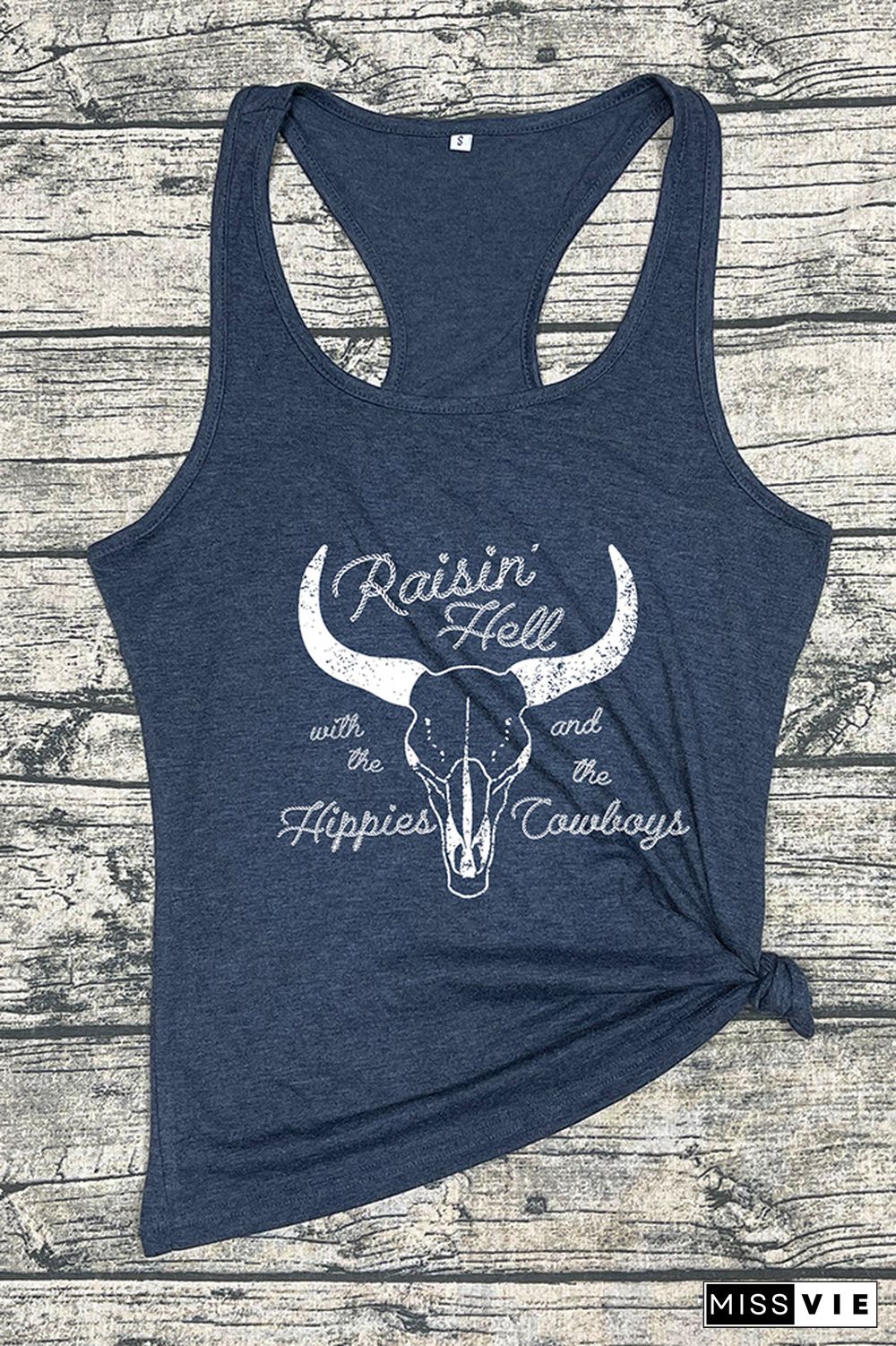 Raising hell with the hippies and the cowboys Tank Top Wholesale