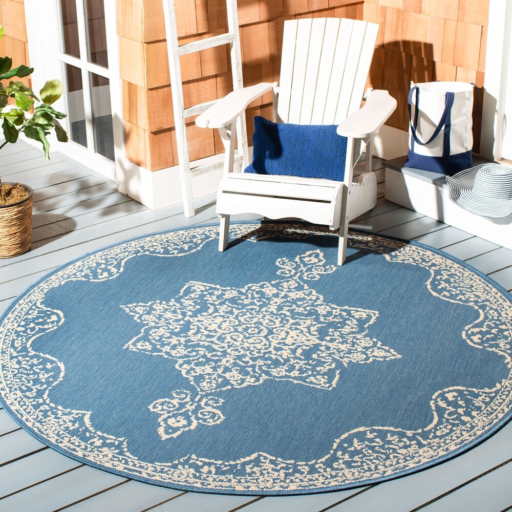 SAFAVIEH Beach House Winona Indoor/ Outdoor Waterproof Patio Backyard Rug