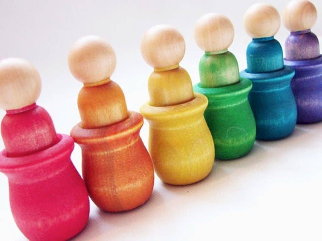 Little People Rainbow World - Wooden Toy Set