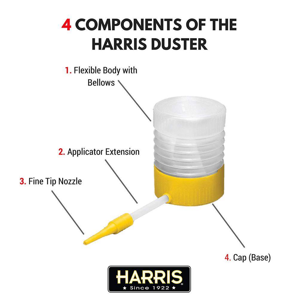 Harris 64 oz.(4 lb.) Diatomaceous Earth Food Grade 100% with Powder Duster Applicator DE-FG4P