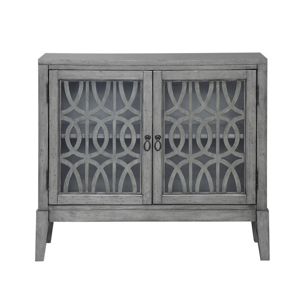 Somette Magnet Burnished Grey Two Door Cabinet - 40.5