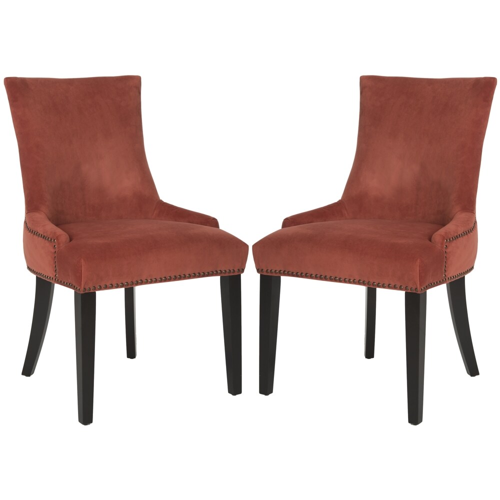 SAFAVIEH Dining Lester Rust Dining Chairs (Set of 2)   22\