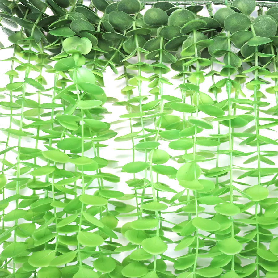 Supplies 105cm long artificial hanging eucalyptus leaves for wall decoration