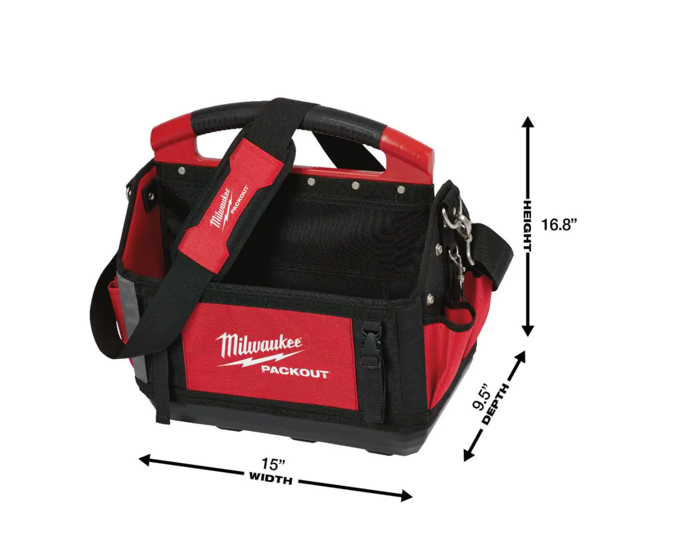 Milwaukee 48-22-8315-48-22-6625 15 in. PACKOUT Tote with 25 ft. Compact Tape Measure