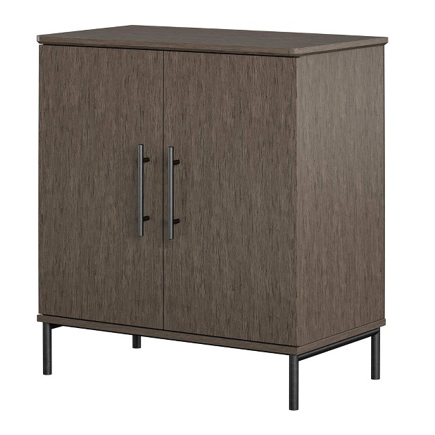 Vivinne Storage Cabinet Gray Oak Cosmoliving By Cosmopolitan