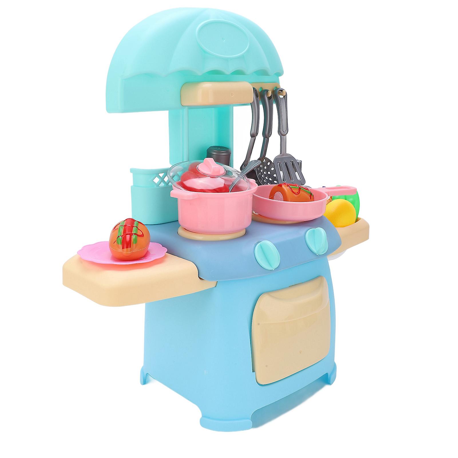 43pcs Kids Kitchen Stove Playset Electronic Educational Cooking Toy Set For Children Over 3 Years Old