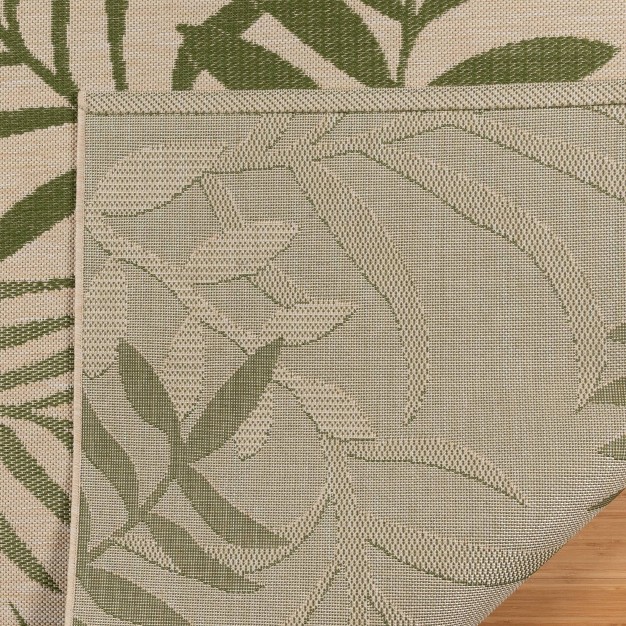 Paseo Akimbo Indoor outdoor Rug Sand Palm botanical Gertmenian