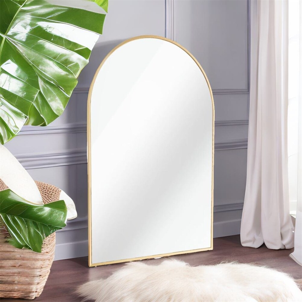 Metal Large Arch Mirror with Shatterproof Film and Density Board