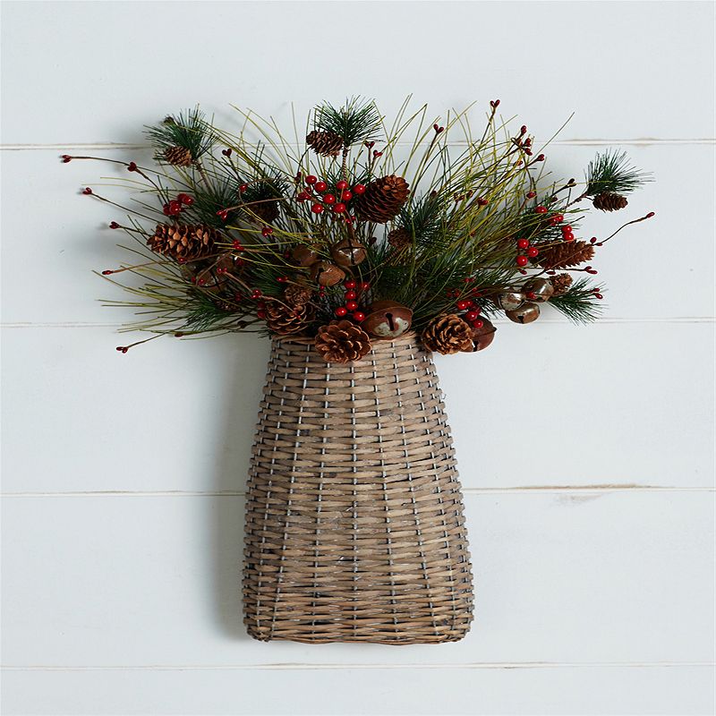 Woven Willow Wall Basket (set Of 6)