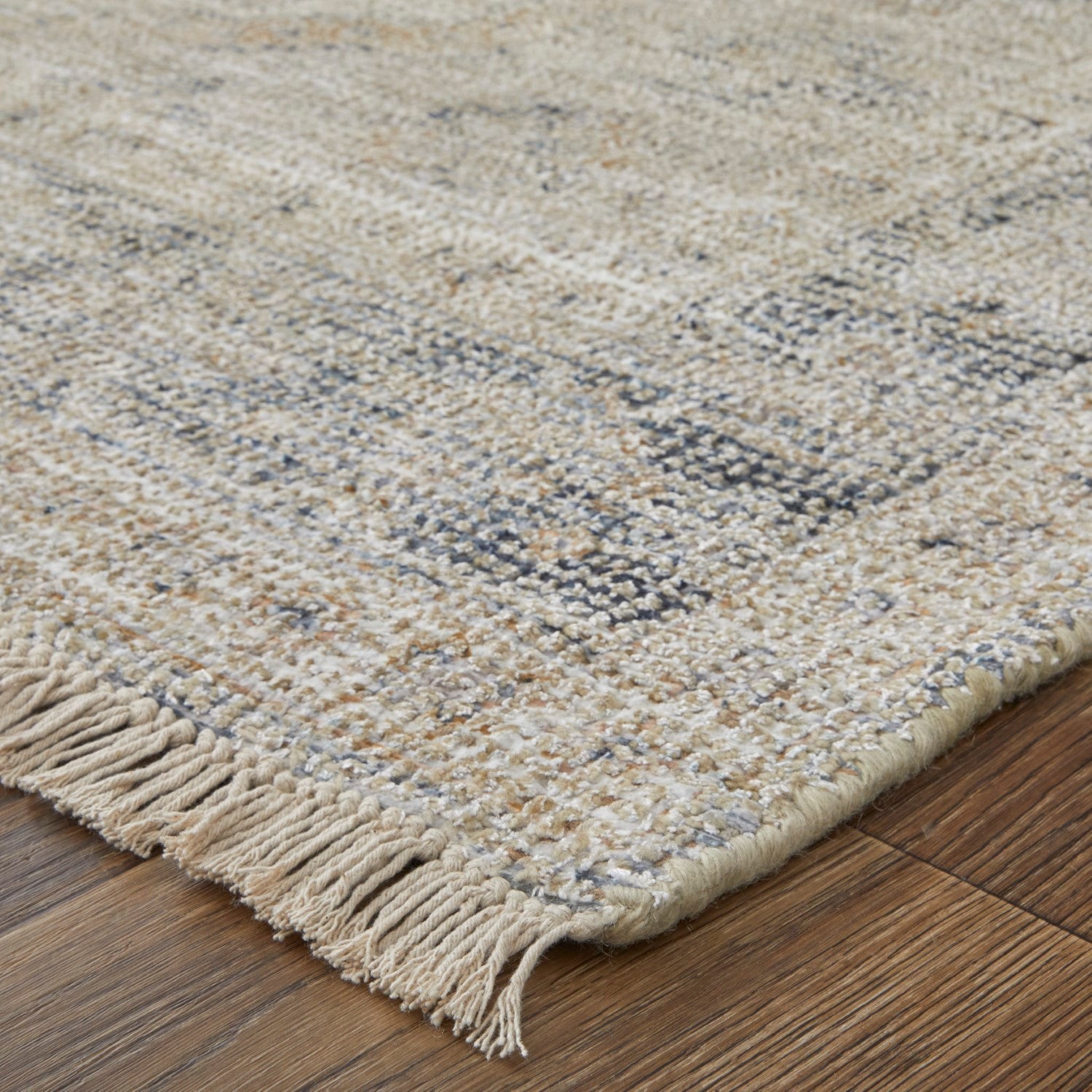 Ramey Hand Woven Tan and Gray Rug by BD Fine