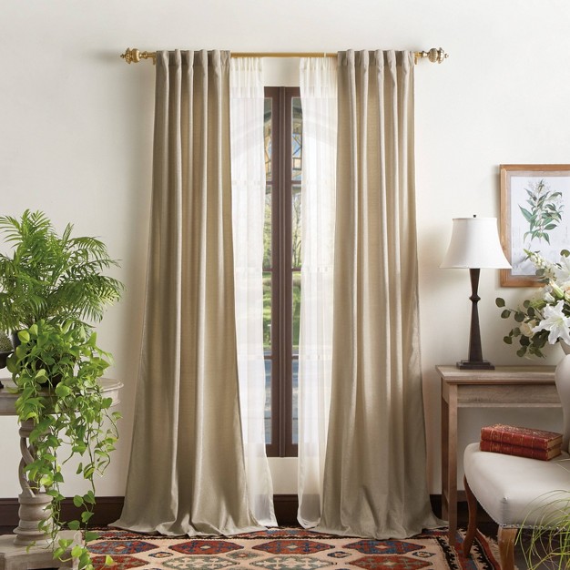 2pk Light Filtering Naples Chenille Window Curtain Panels Martha