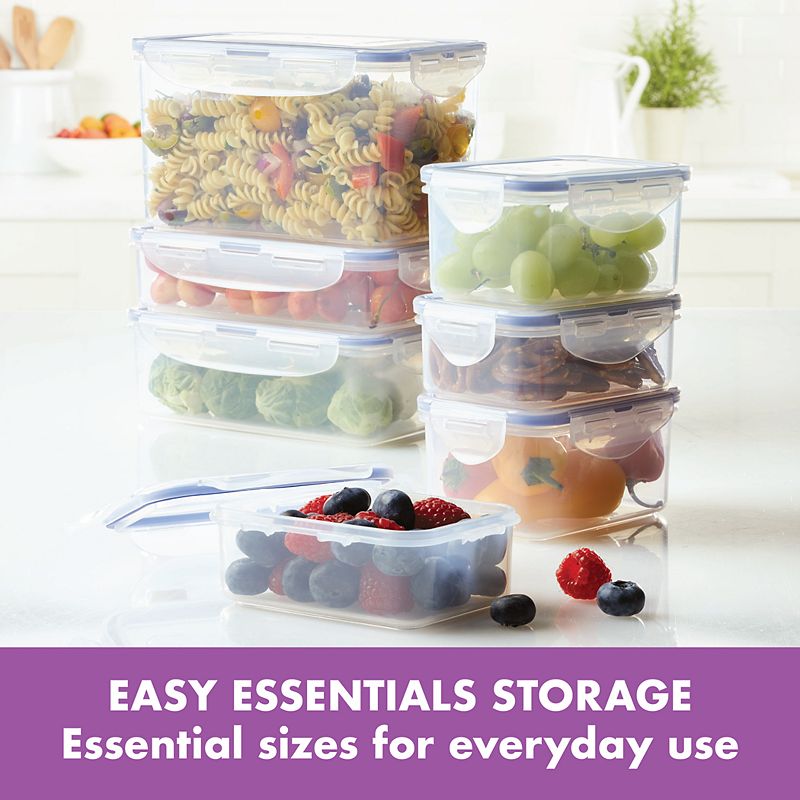 LocknLock Easy Essentials 14-pc. Rectangular Food Storage Container Set