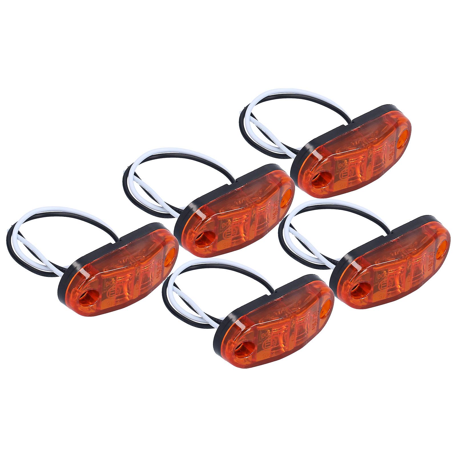 5 Pcs Trailer Marker Lights Durable Anticorrosion Good Tightness Led Car Truck Trailer For Clearance Lamp