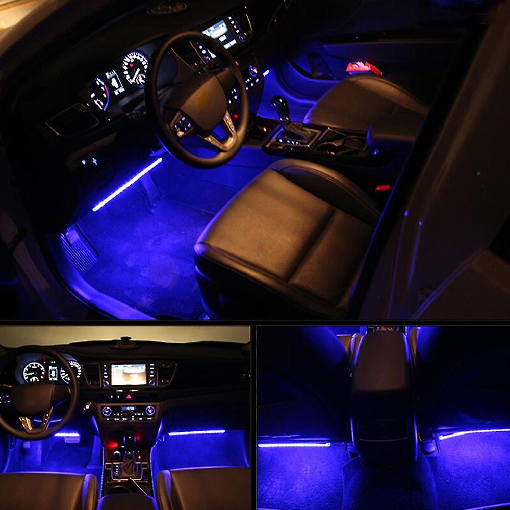 48 Led Car Charge Interior Accessories Floor Decorative Atmosphere Lamp Light Us