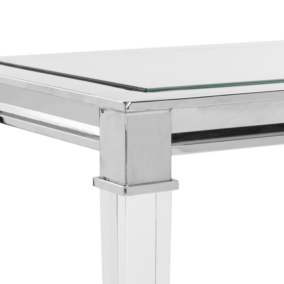 Envee Acrylic Console Table   Contemporary   Console Tables   by Peachtree Fine Furniture  Houzz