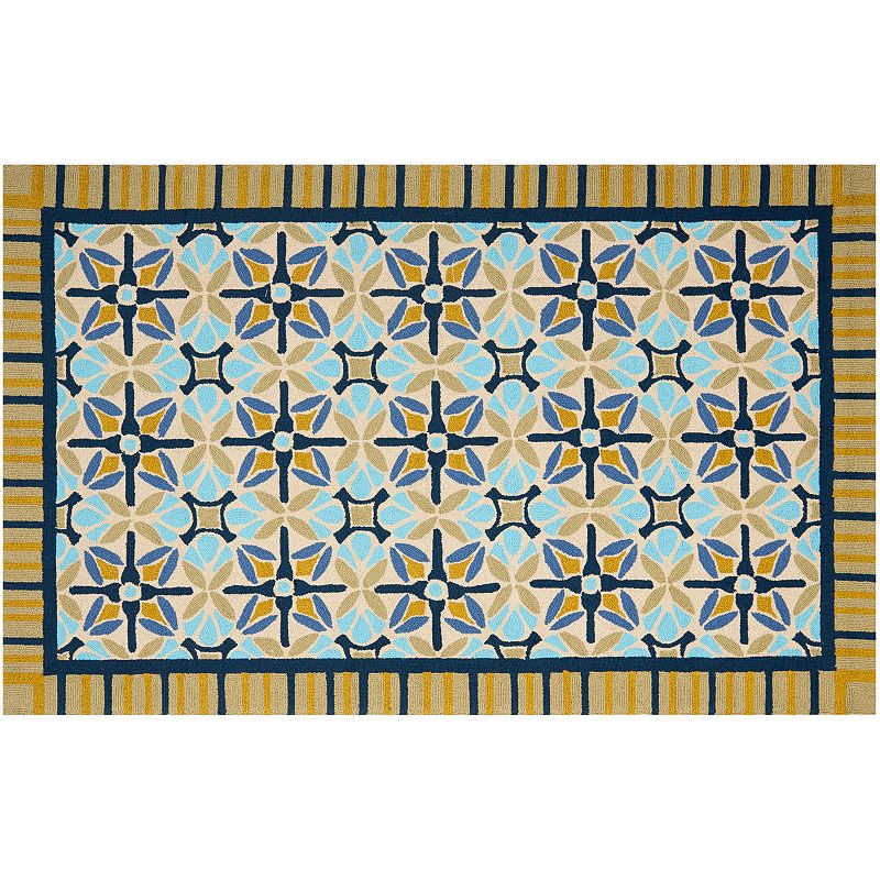 Safavieh Four Seasons Ocala Framed Suzani Indoor Outdoor Rug