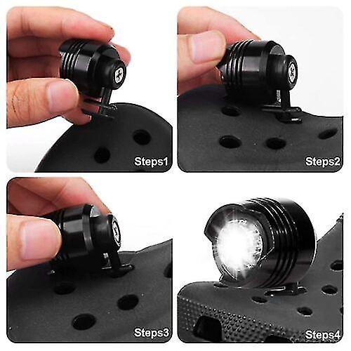 2x Headlights Plastic Croc Small Light Funny Shoe Accessories Running And Camping