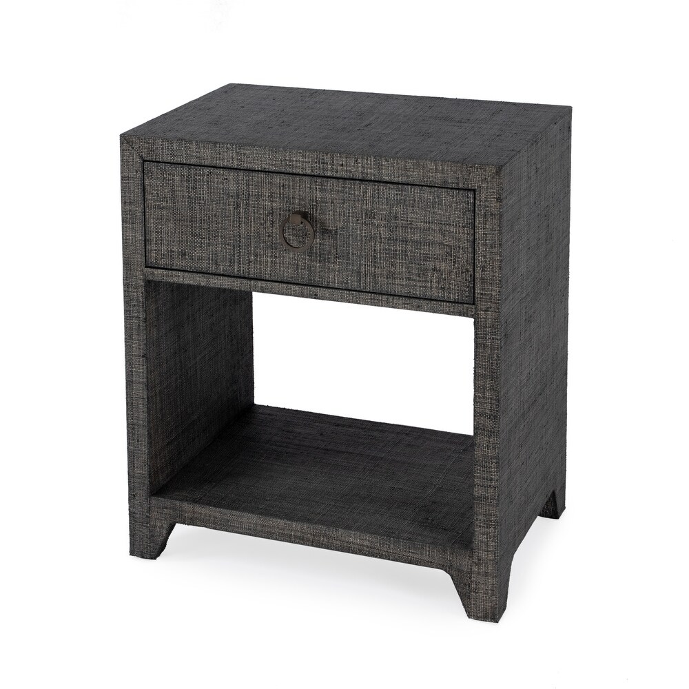 Bar Harbor Raffia 1 Drawer Nightstand