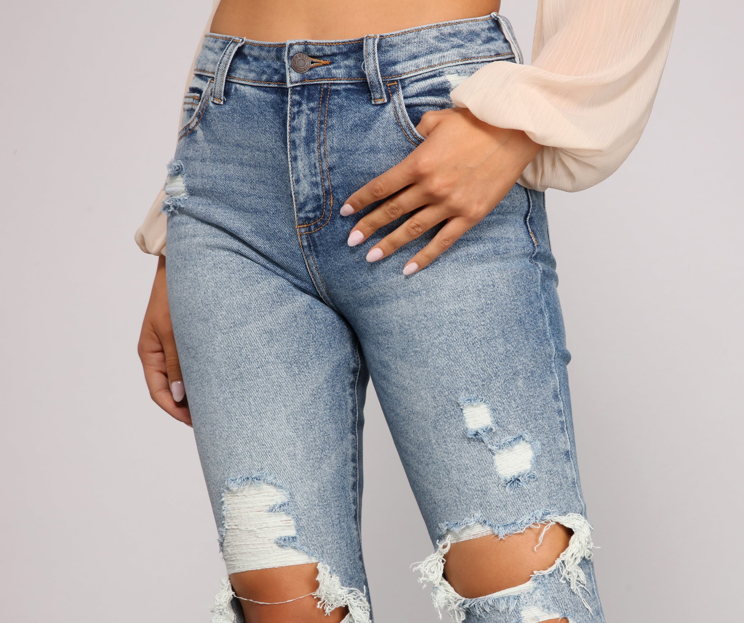 Stylish Staple High Rise Skinny Jeans